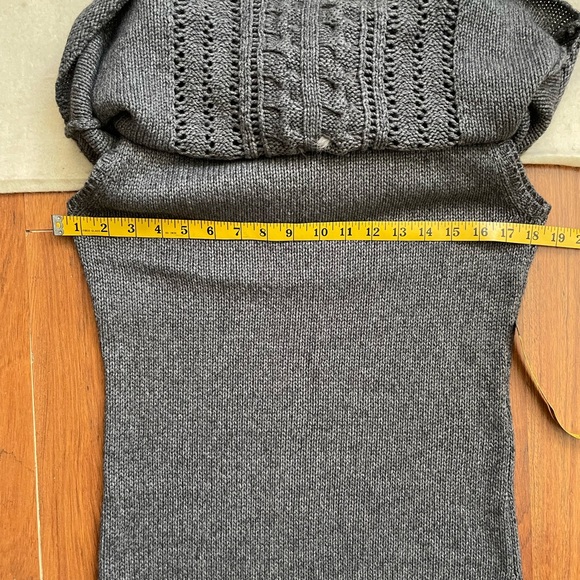 Pink Tartan wool blend sweater dress w/angora trim - Picture 9 of 13